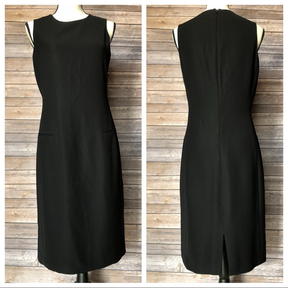Calvin Klein Black Sheath Career Dress